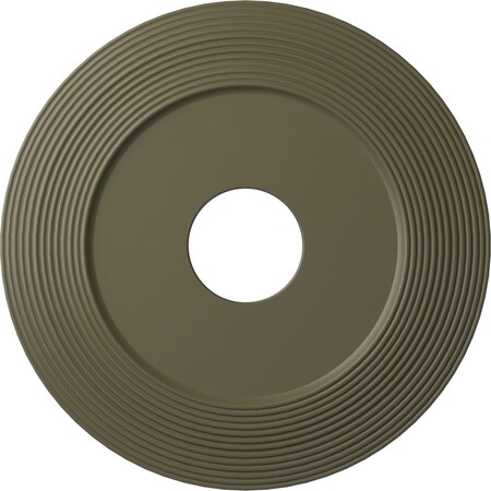 Adonis Ceiling Medallion (Fits Canopies up to 10 1/4"), 16 1/8"OD x 3 5/8"ID x 1"P, Spartan Stone